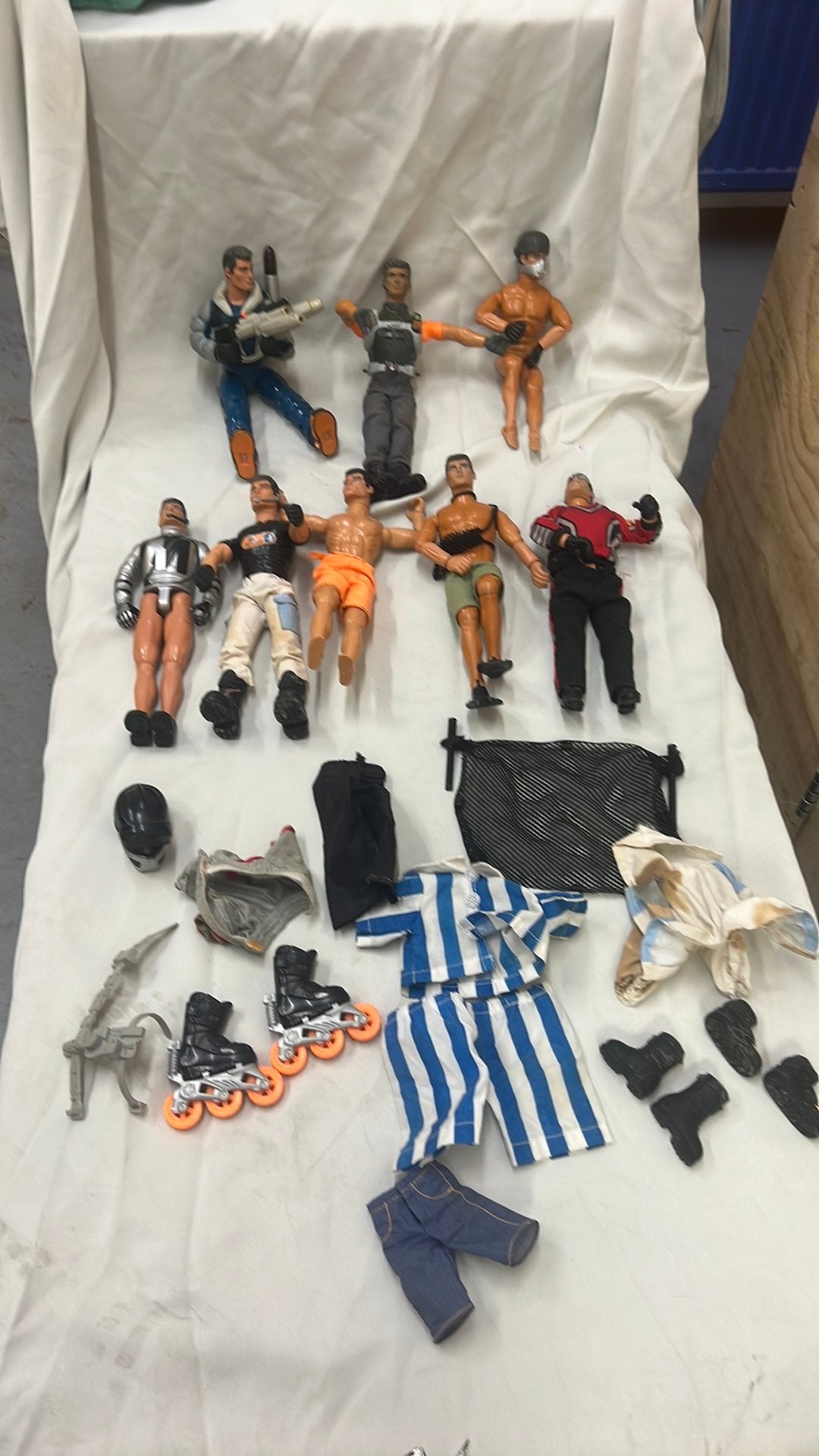 Hasbro Action Man jaren ’90 – 8 figuren + accessoires, Ophalen of Verzenden, Gebruikt