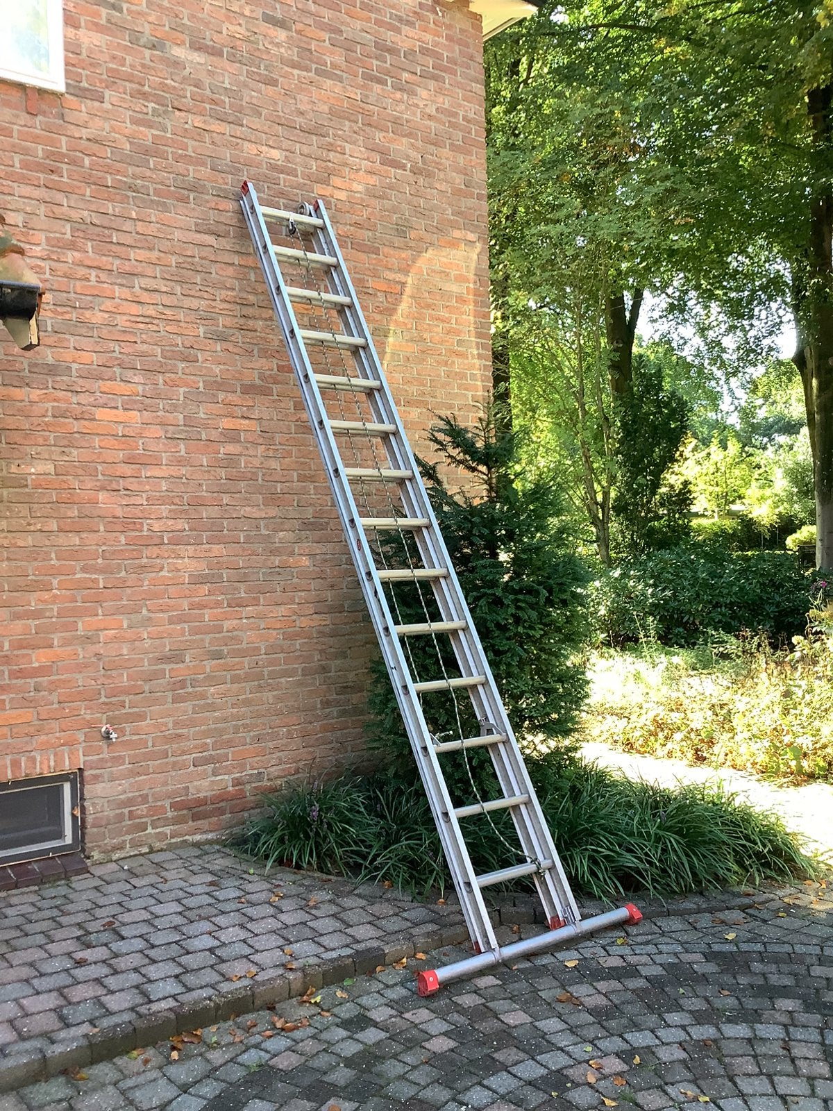 Altrex ladder 2 x 14 sports, Doe-het-zelf en Verbouw, Ophalen, Gebruikt, Ladder, Opvouwbaar of Inschuifbaar