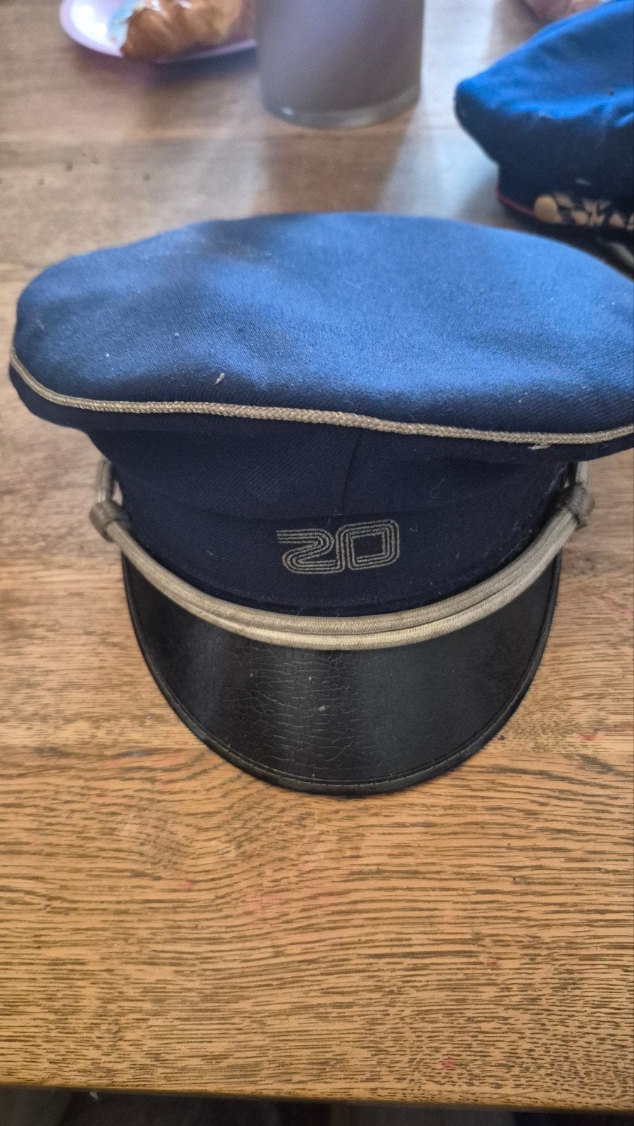 Vintage blauwe pet met 'zo' logo - Maat 54, Ophalen of Verzenden, Gedragen, Pet