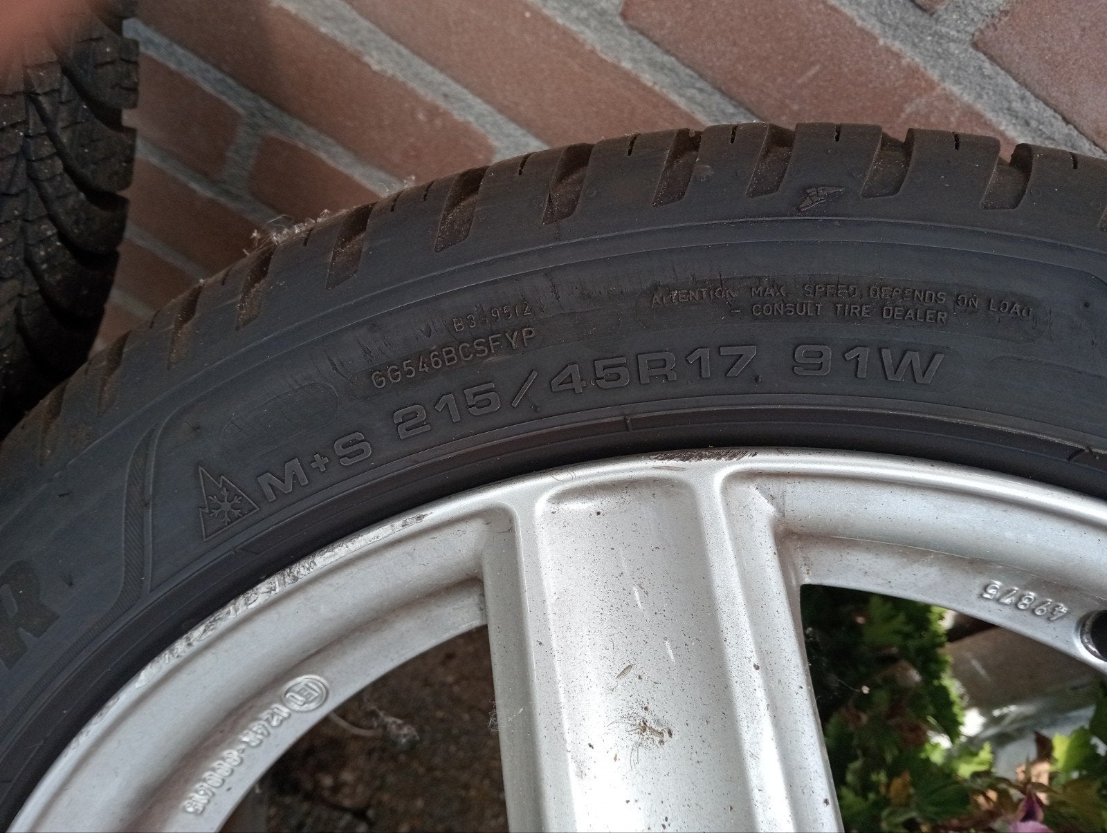 Set van 4 Dezent velgen met Goodyear All Season banden, Ophalen, Banden en Velgen, 17 inch, All Season