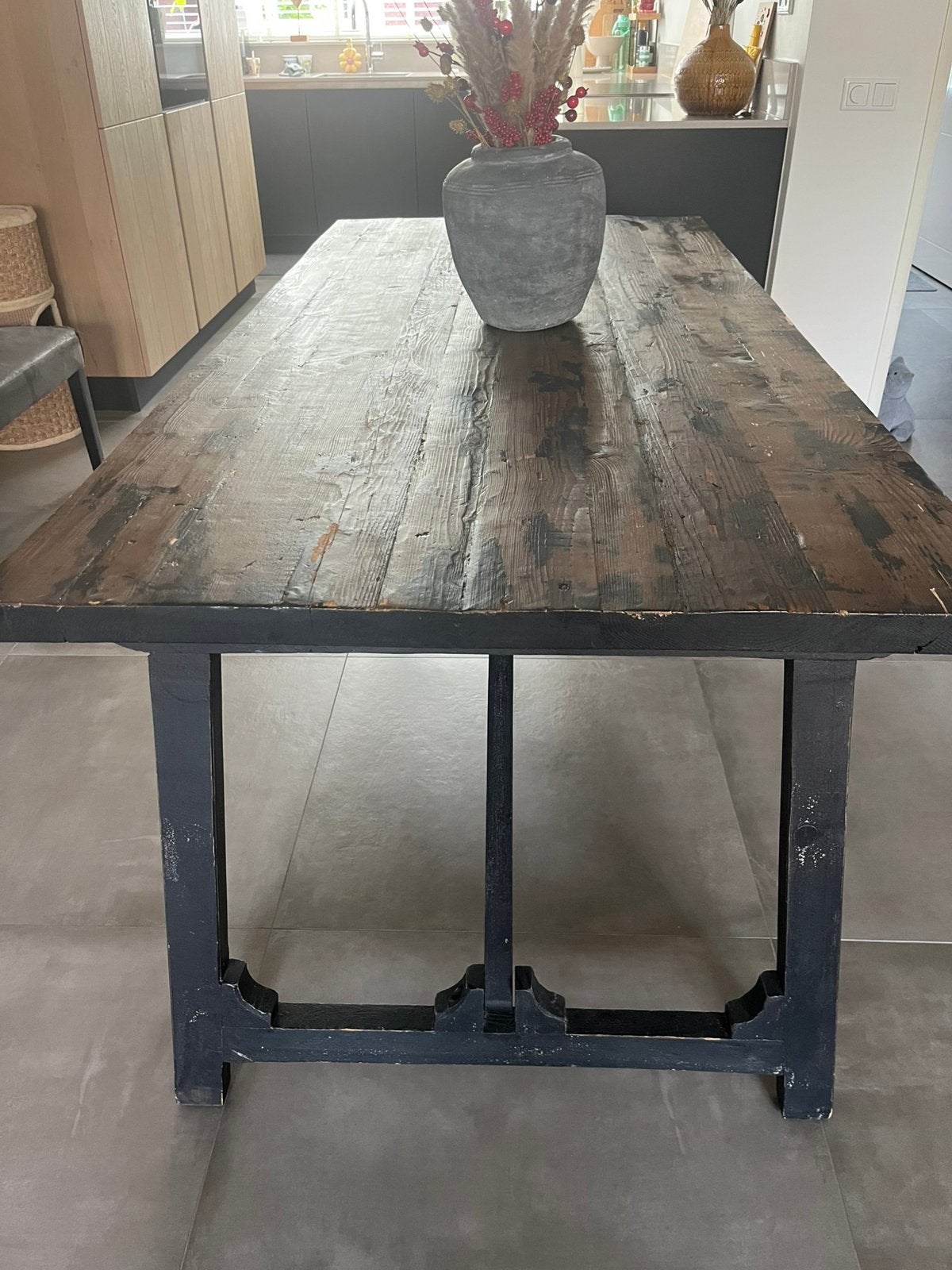 Mooie robuuste eettafel, Ophalen, Gebruikt, 50 tot 100 cm, Vijf personen of meer