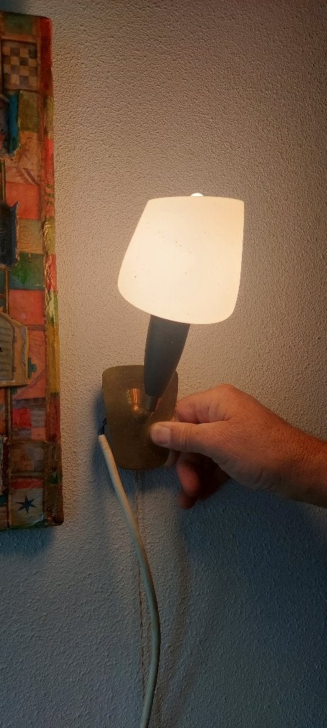 lampje vintage Mid-cententury modern jaren 50-60, Huis en Inrichting, Lampen | Wandlampen, Ophalen, Gebruikt, Overige merken, Wandlamp