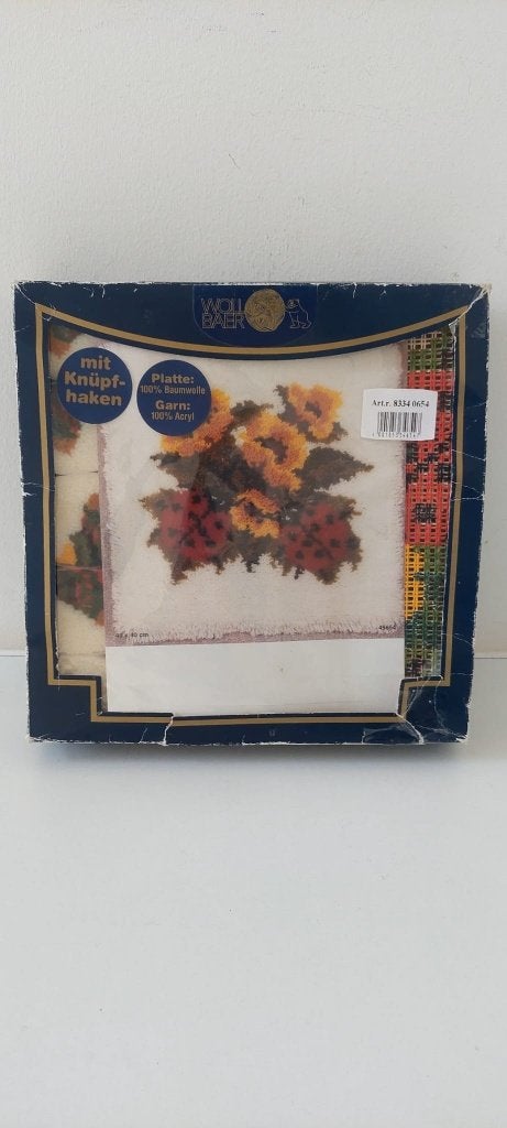 Retro Smyrna Knoop pakket kussen Jaren 70/80 Kussen Compleet, Hobby en Vrije tijd, Eu, Eu, Nieuw, Ophalen of Verzenden