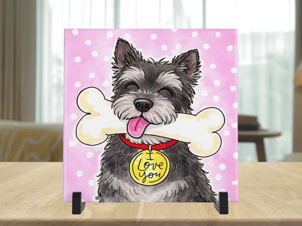 Schnauzer Tegel - Blond Stijl, Verzenden, Nieuw