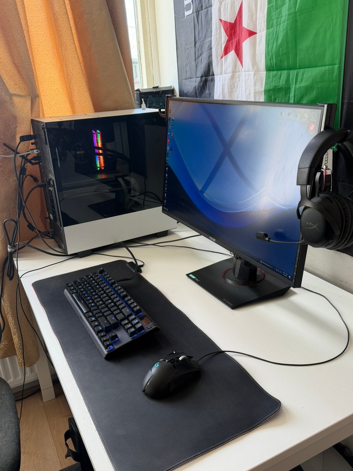 Gaming pc setup, Computers en Software, Desktop Pc's, Zo goed als nieuw, 4 Ghz of meer, SSD, Gaming, Ophalen of Verzenden