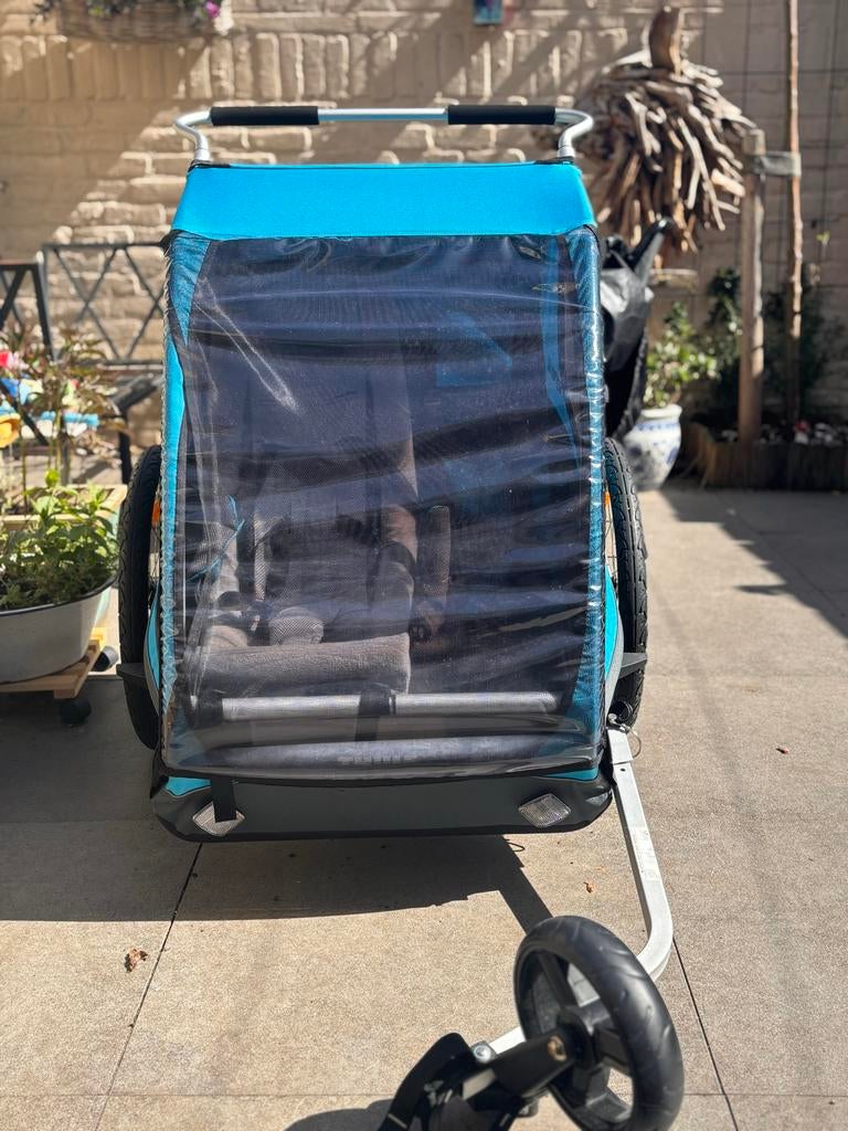 Zgan! Thule Coaster XT Fietskar incl: babysling en hoezen, Ophalen, Zo goed als nieuw, Kinderkar, 40 tot 60 kg