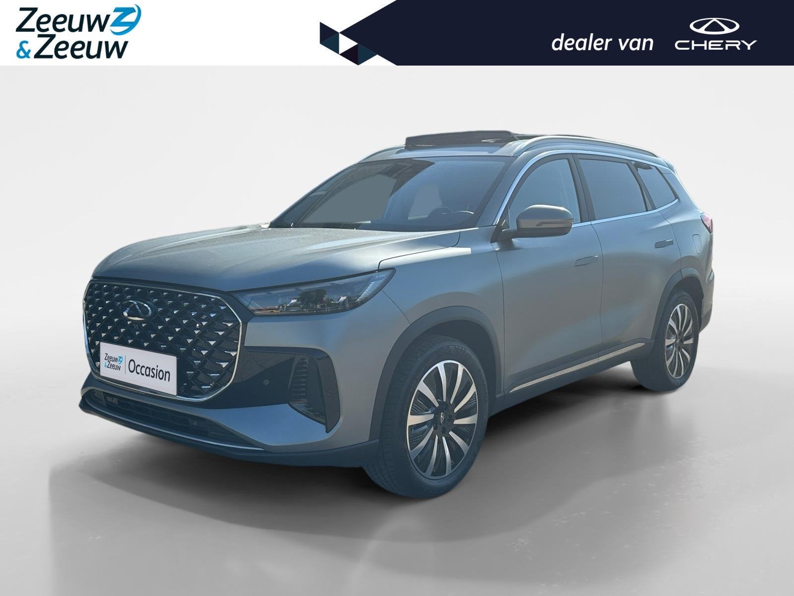 Chery Tiggo 8 1.5TGDI PHEV UNIQUE | 7 Zitplaatsen | Garantie, Auto's, 12 maanden, 7 stoelen, Plug-in hybride, Bedrijf