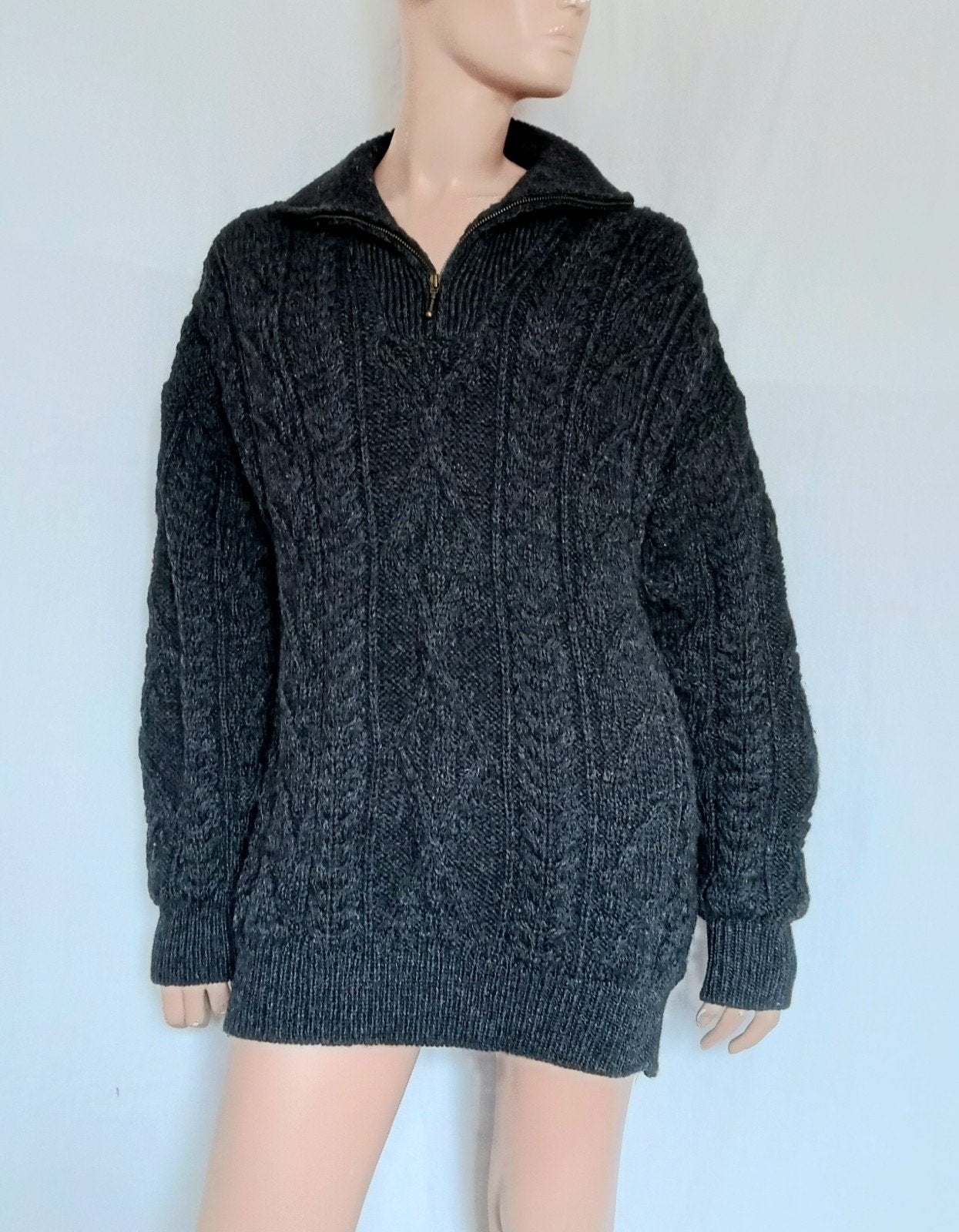ARAN GRAFTS IRELAND Trui , WOL, Ophalen of Verzenden, Zo goed als nieuw, Maat 42/44 (L), Grijs