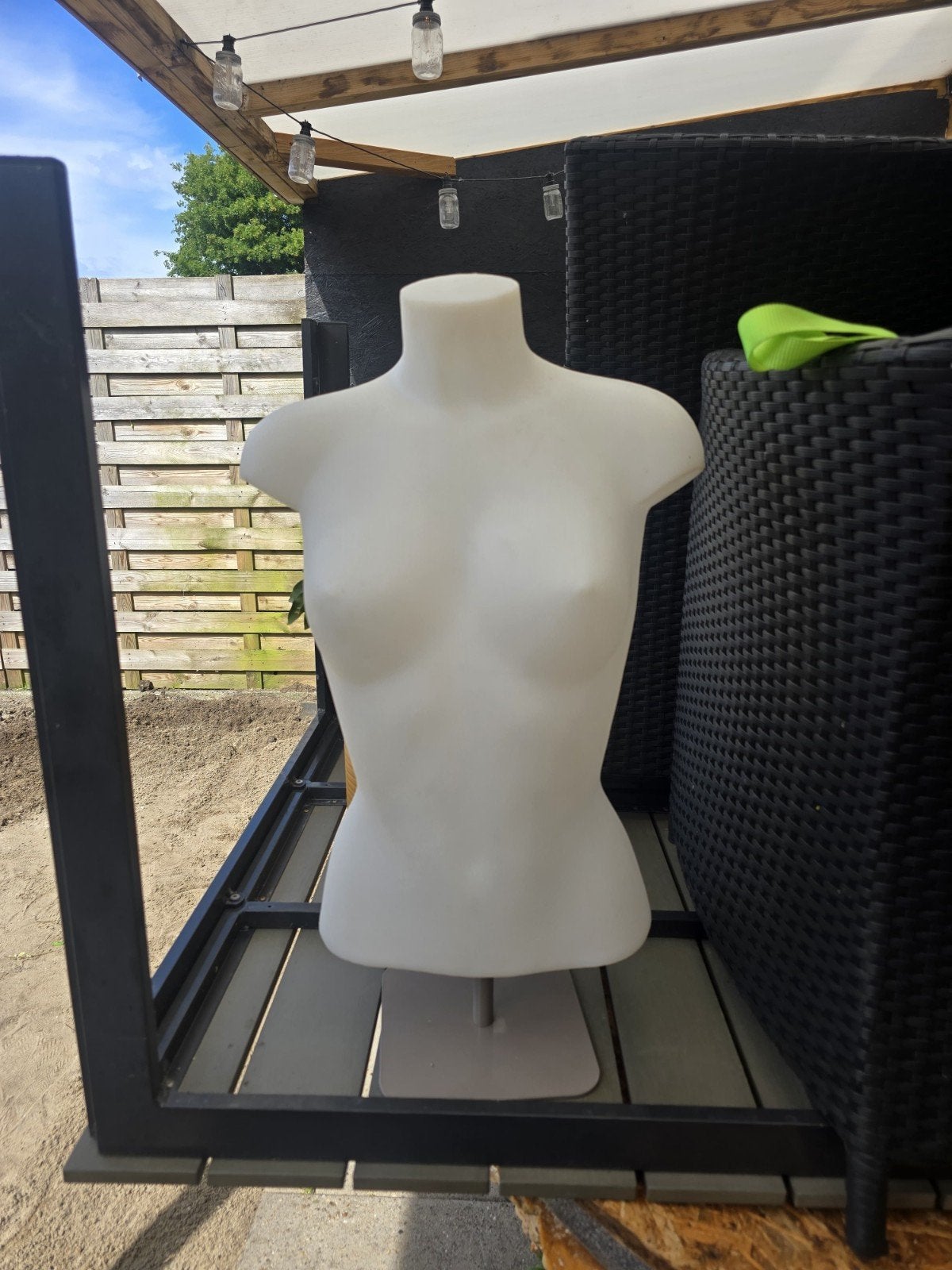 Witte paspop torso, ideaal voor kledingpresentatie, Ophalen, Gebruikt, Overige typen