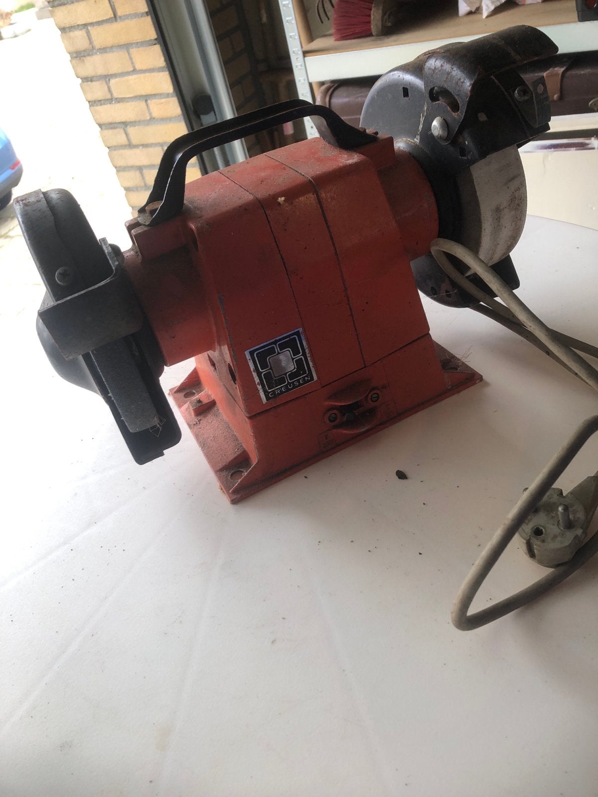 Creusen Werkbankslijpmachine DS. 2150 TS - 300 watt, Ophalen of Verzenden, Gebruikt, Minder dan 700 watt, Werkbankslijpmachine