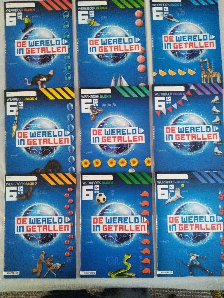 De Wereld in Getallen Groep 8 / 9 Werkboeken 6S voor €40,00, Ophalen of Verzenden, Nieuw, Overige niveaus, Overige vakken