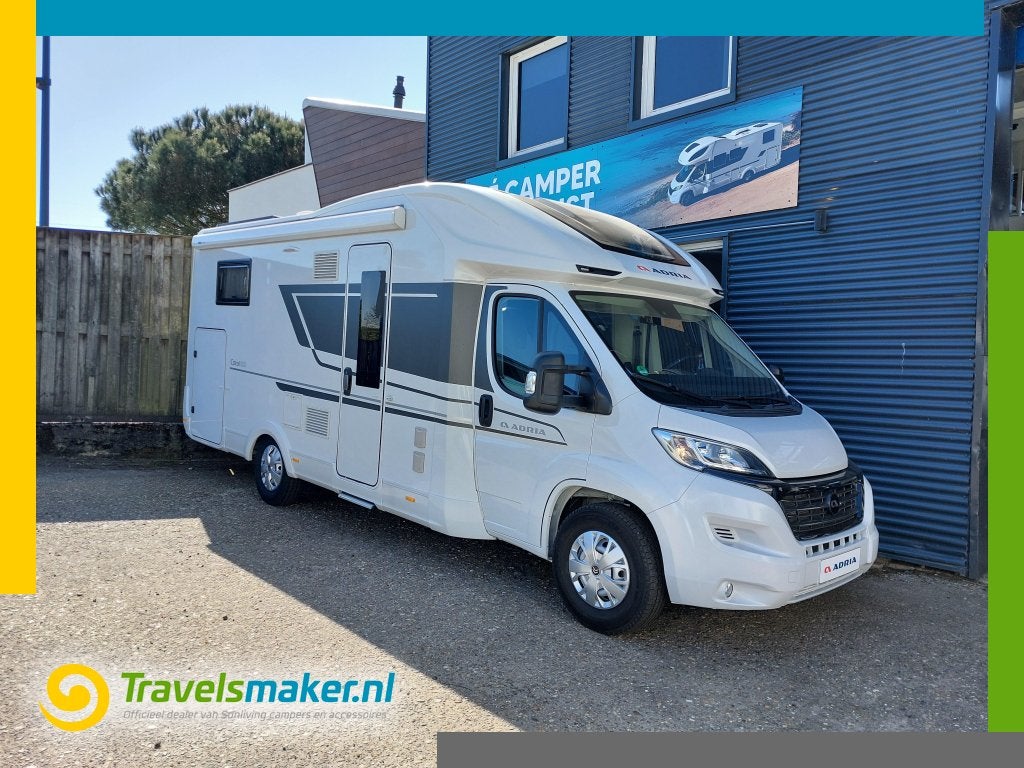 Adria Coral 650 DL Lengtebed/face2face/heavy, Caravans en Kamperen, Ringverwarming, Bedrijf, Tot en met 3, Adria