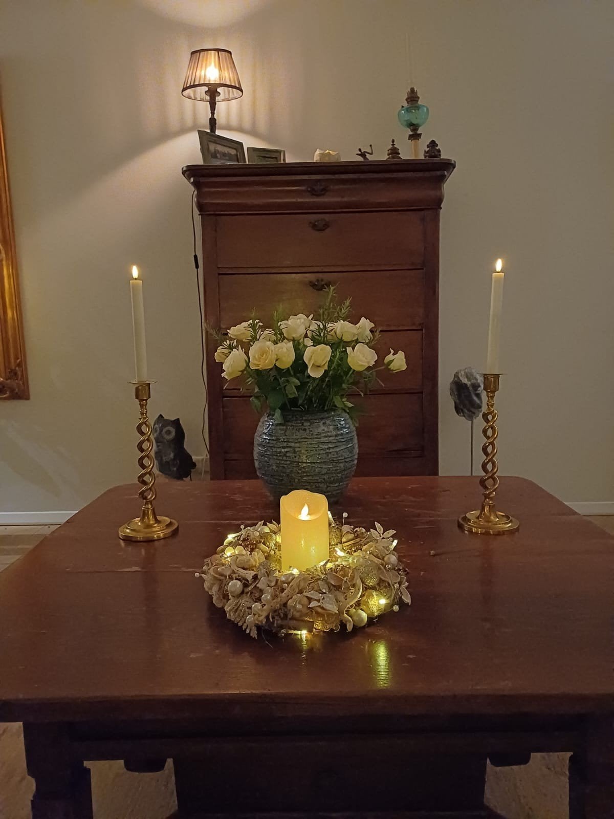 Antieke koffietafel / salontafel met lade, Antiek en Kunst, Antiek | Meubels | Tafels, Ophalen of Verzenden