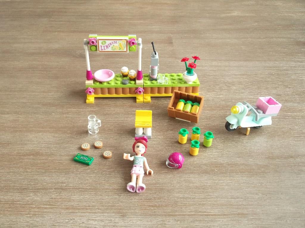 lego friends 41027 Mia's lemonade stand (2014), Ophalen of Verzenden, Gebruikt, Complete set, Lego