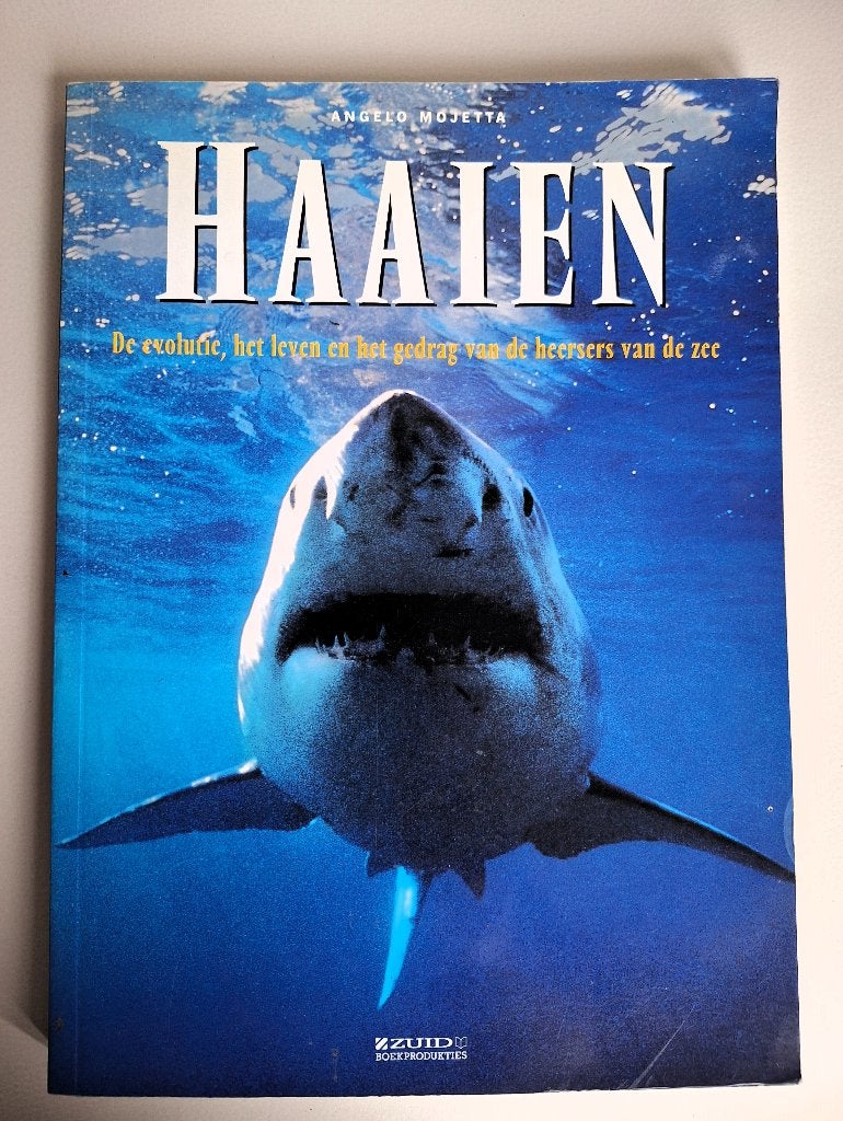 Haaien, de evolutie, het leven en het gedrag van de ..., Boeken, Dieren en Huisdieren, Ophalen of Verzenden, Zo goed als nieuw