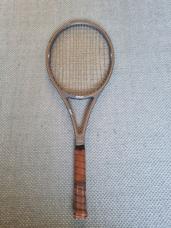 Wilson Staff Graphite Midsize - Zeldzame voorloper Pro Staff, Ophalen of Verzenden, Gebruikt, Racket, Wilson