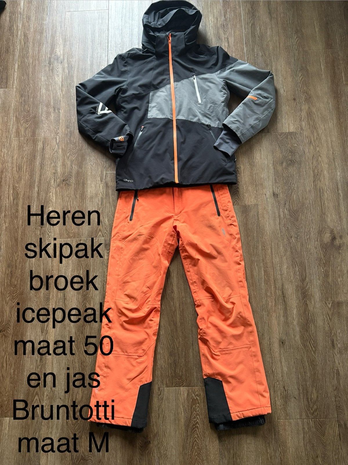 Heren skipak maat m/ 50 icepeak en brunotti, Ophalen of Verzenden, Gedragen, Maat 48/50 (M), Pak