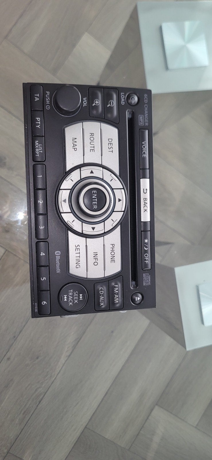 Nissan Head-unit met 6-CD-wisselaar, Navigatie, Bluetooth, Ophalen of Verzenden, Gebruikt