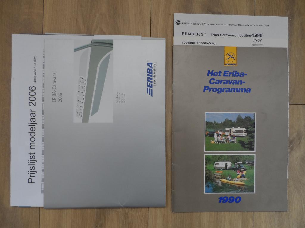 Folder Eriba caravan 1990-2019, Ophalen of Verzenden