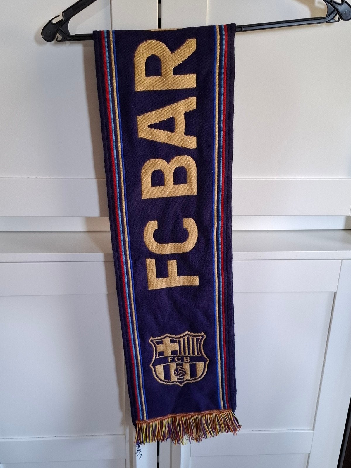 Luxe fc Barcelona voetbal sjaal, Ophalen of Verzenden, Zo goed als nieuw, Buitenlandse clubs, Vaantje of Sjaal