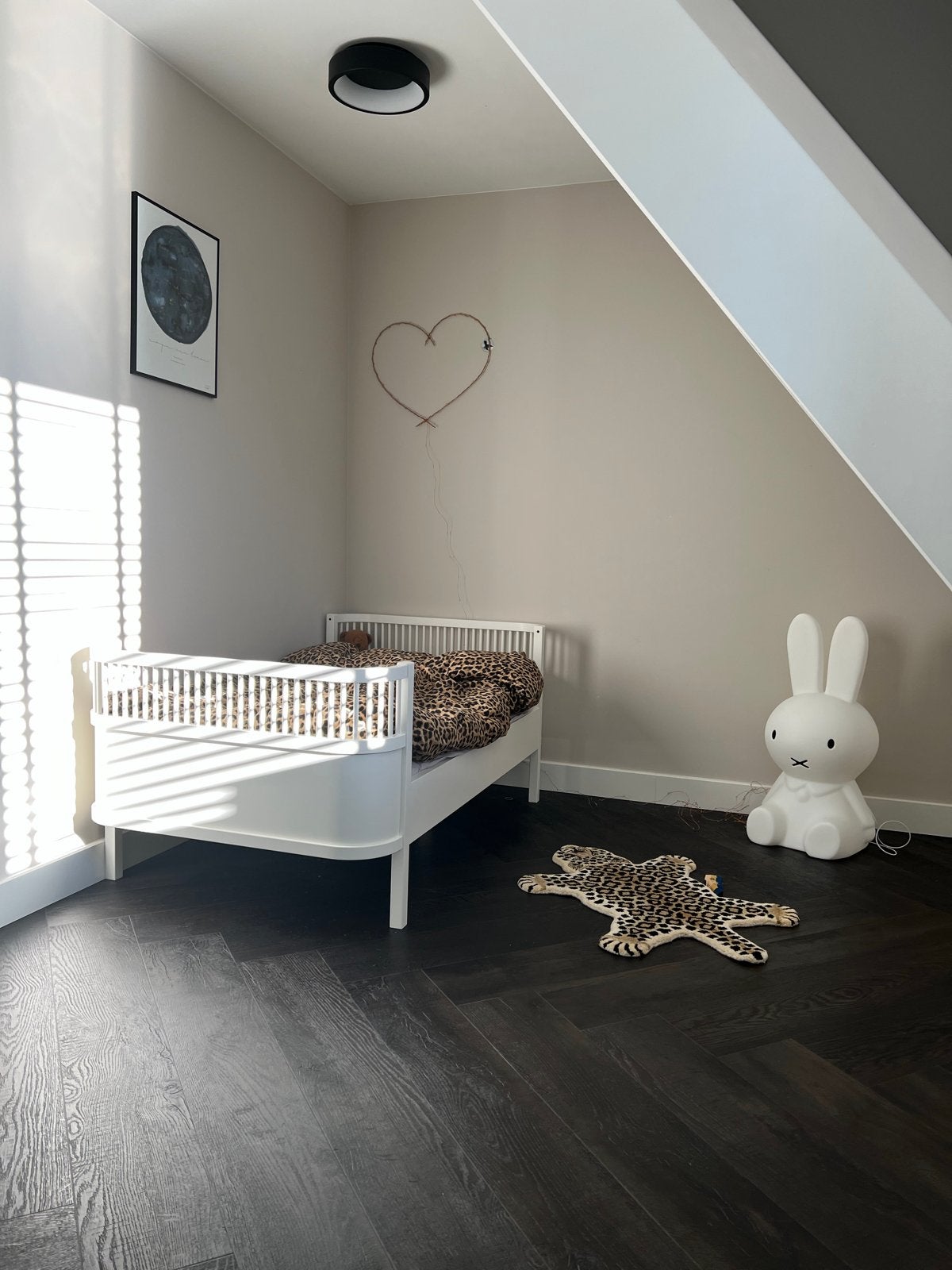 Sebra Classic Junior & Grow Bed Wit, Ophalen, 85 tot 100 cm, Zo goed als nieuw, Lattenbodem