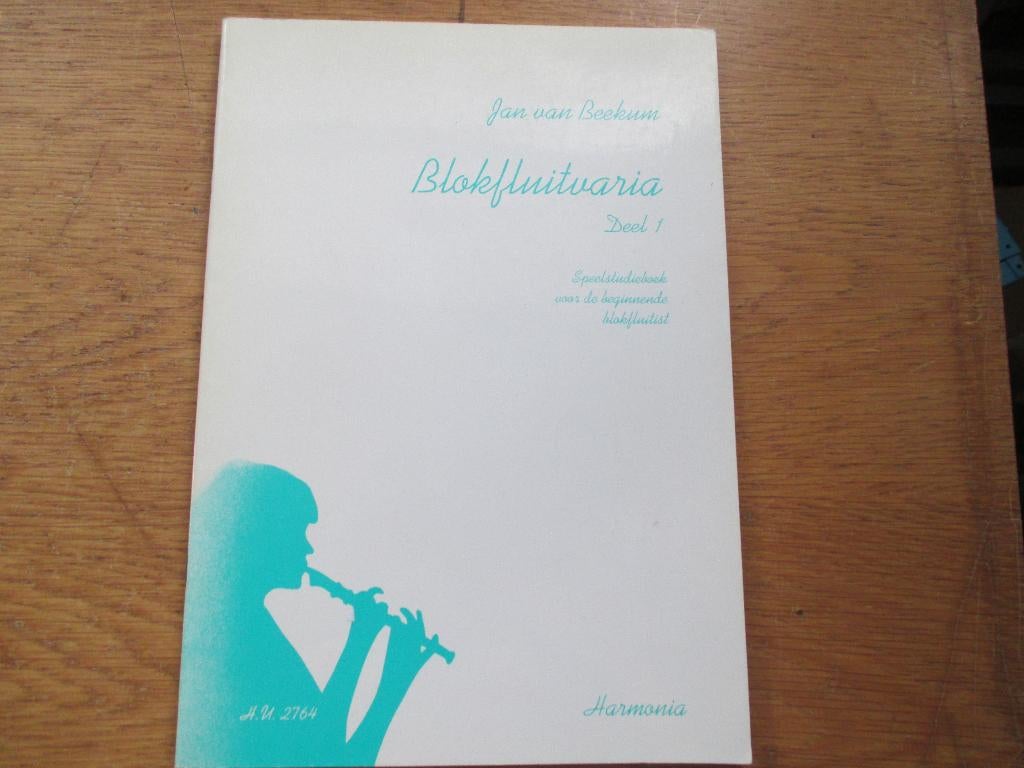 BLOKFLUIT VARIA DEEL 1 - JAN VAN BEEKUM, Klassiek, Les of Cursus, Ophalen of Verzenden, Zo goed als nieuw