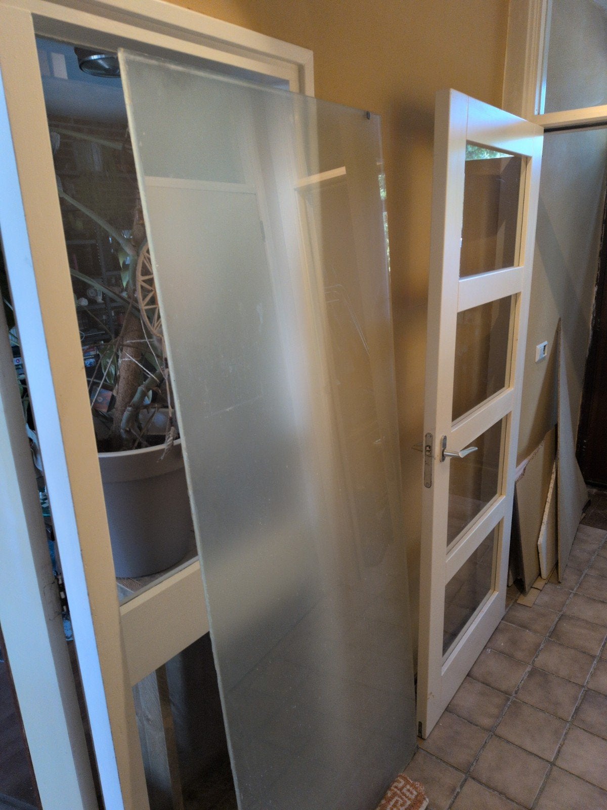 Gehard glas douchewand 80x198 cm, mat, Ophalen