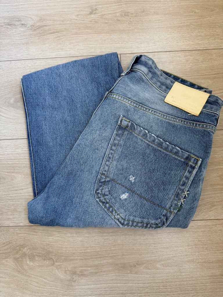 Scotch & Soda | model Dean | maat 34/32, Blauw, Ophalen of Verzenden, Zo goed als nieuw, W33 - W34 (confectie 48/50)