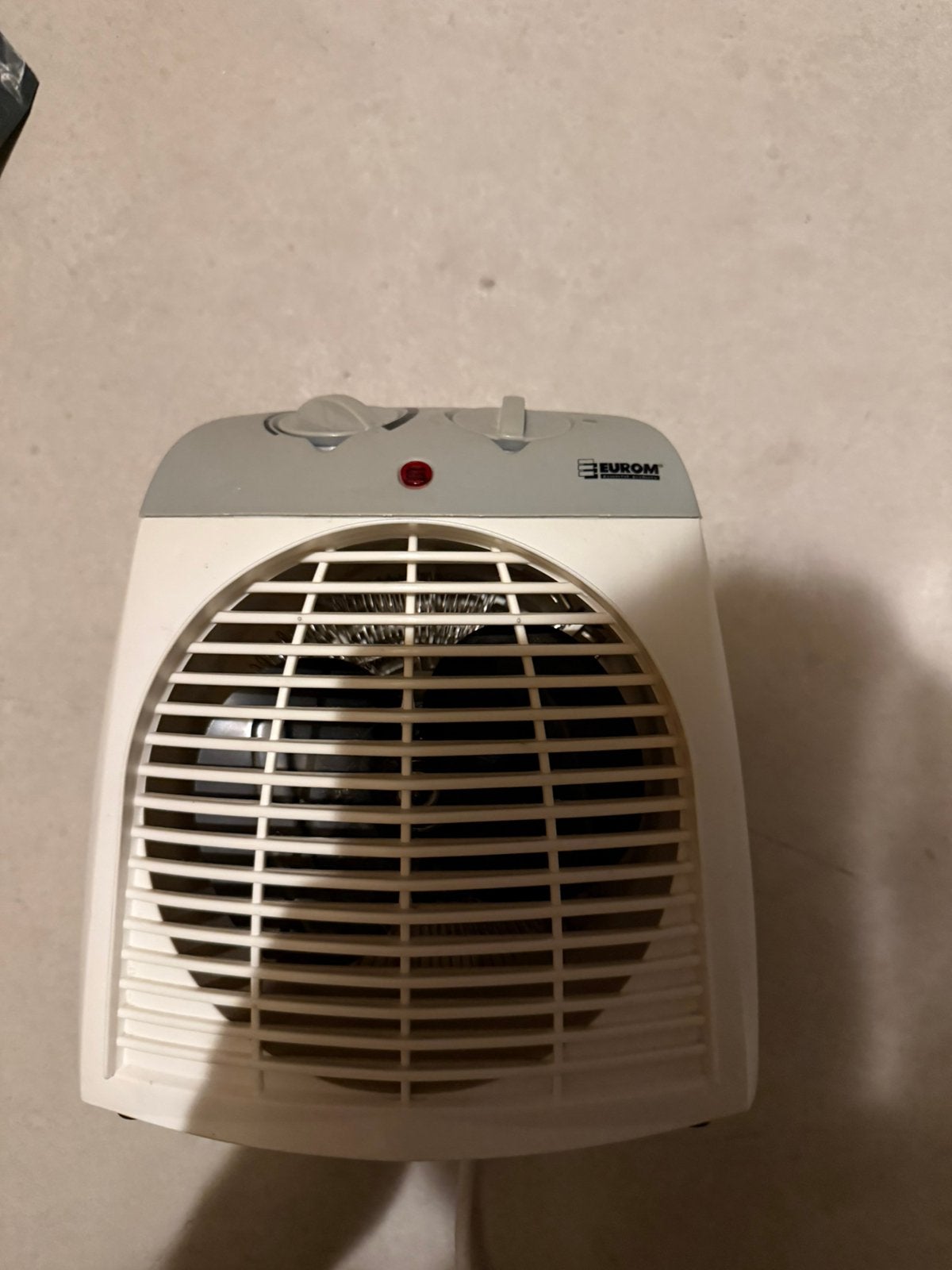 Elektrische kachel/ventiltor eurom 2000watt, Ophalen, Minder dan 60 m³, 3 snelheden of meer, Zo goed als nieuw