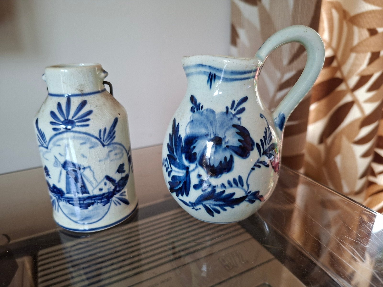 2 vintage Delftsblauwe kannetjes, Ophalen of Verzenden