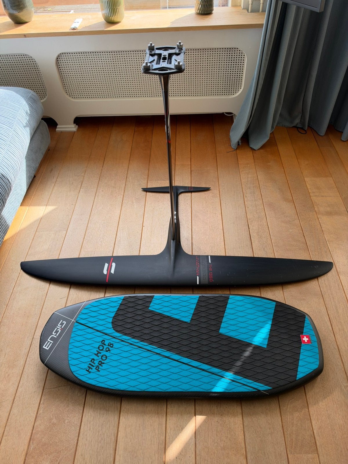 Dockstart set Sabfoil 1350 plus Ensis hiphop pro board, Ophalen of Verzenden, Zo goed als nieuw