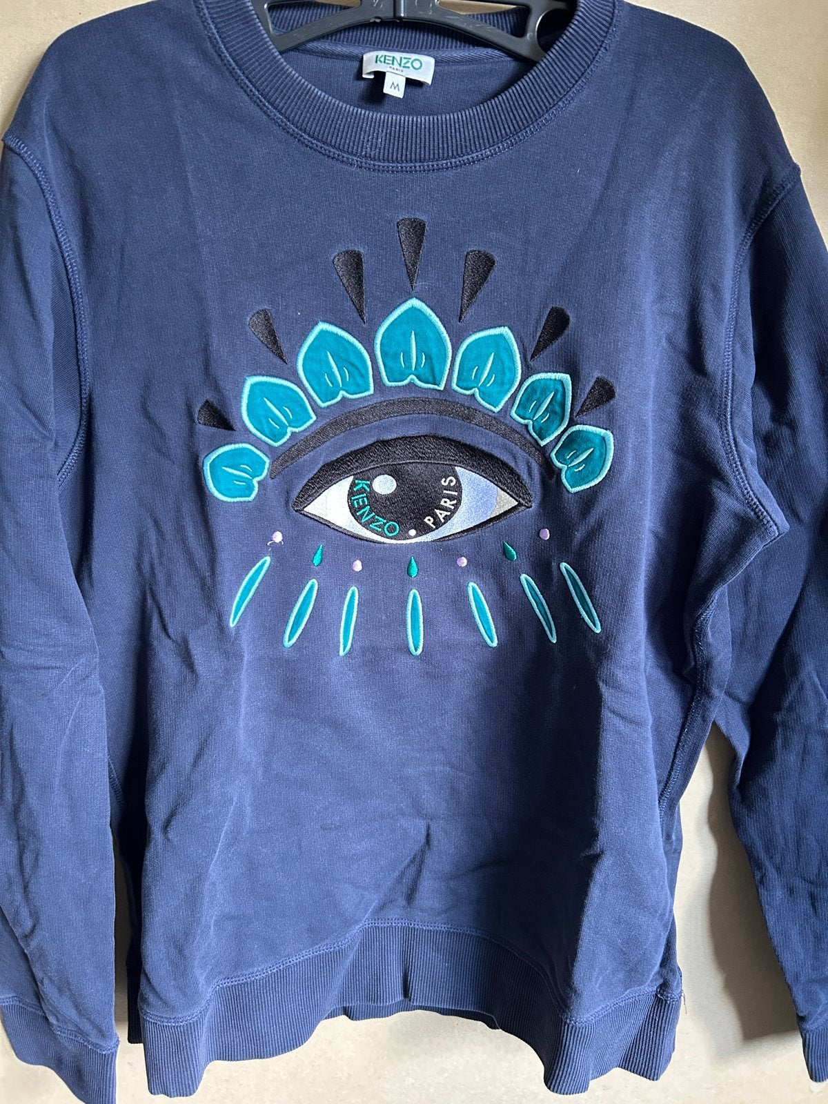 Kenzo Paris Eye Sweatshirt - Maat M, Ophalen of Verzenden, Gedragen, Maat 48/50 (M), Blauw