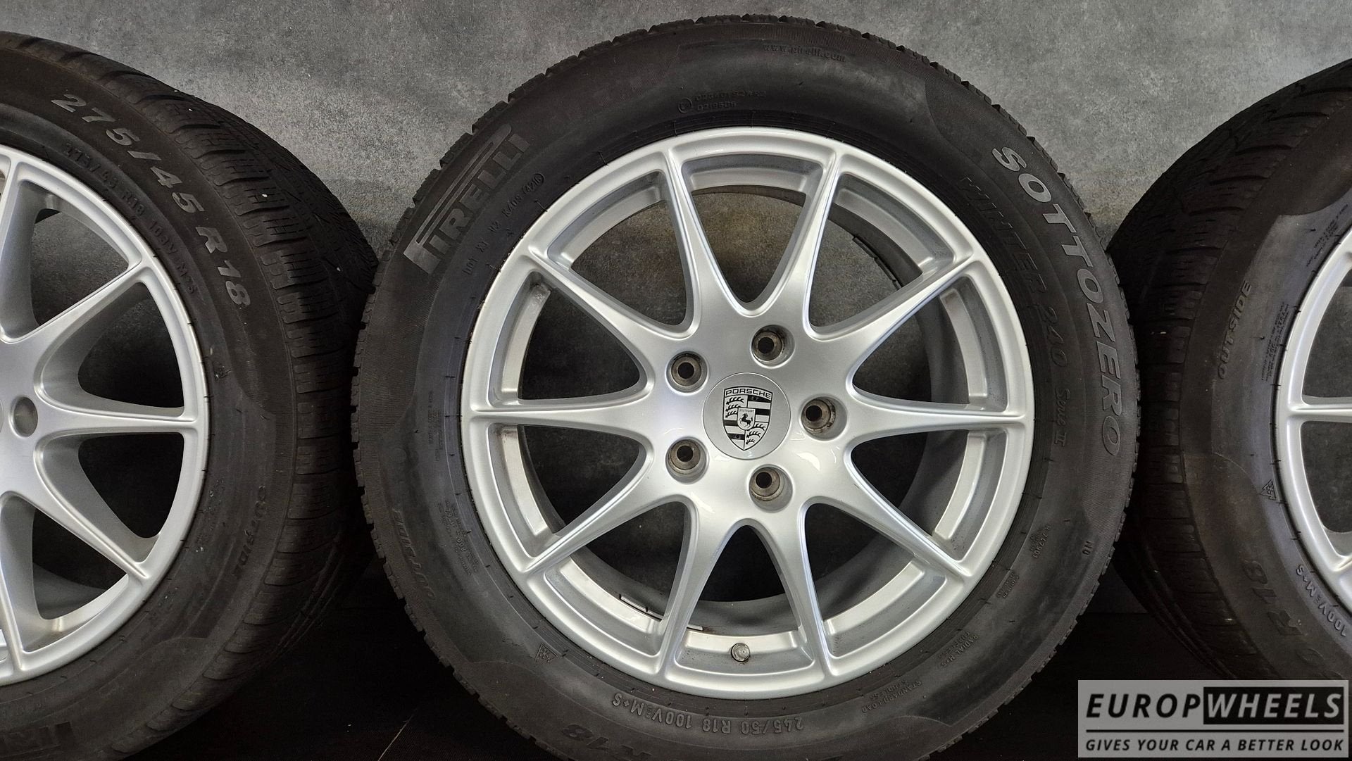 18 inch Porsche Panamera Breedset Winterbanden, 19 inch, -, -, Banden en Velgen