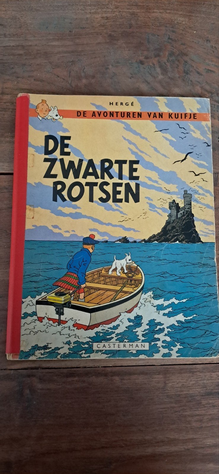 De Avonturen van Kuifje: De Zwarte Rotsen (1947), Boeken, Eén stripboek, Ophalen of Verzenden, Gelezen, Hergé