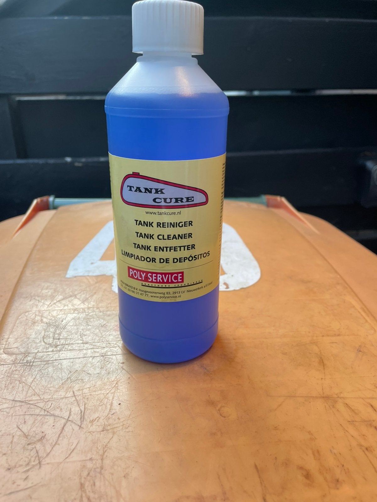 Tank cure reiniger, zo ophalen, Ophalen