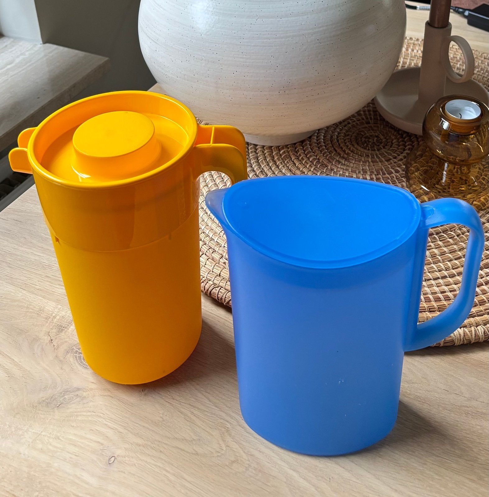 2 handige kannen voor bv in de caravan, Ophalen of Verzenden, Gebruikt