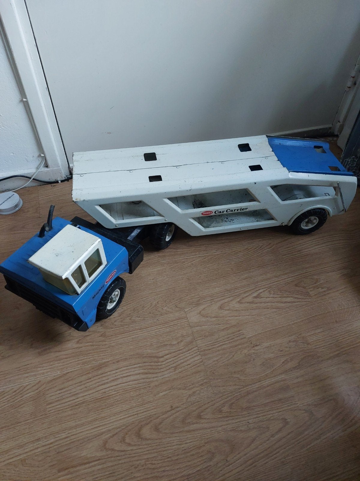 Oude tonka vrachtauto ijzer sterk speelgoed, Ophalen