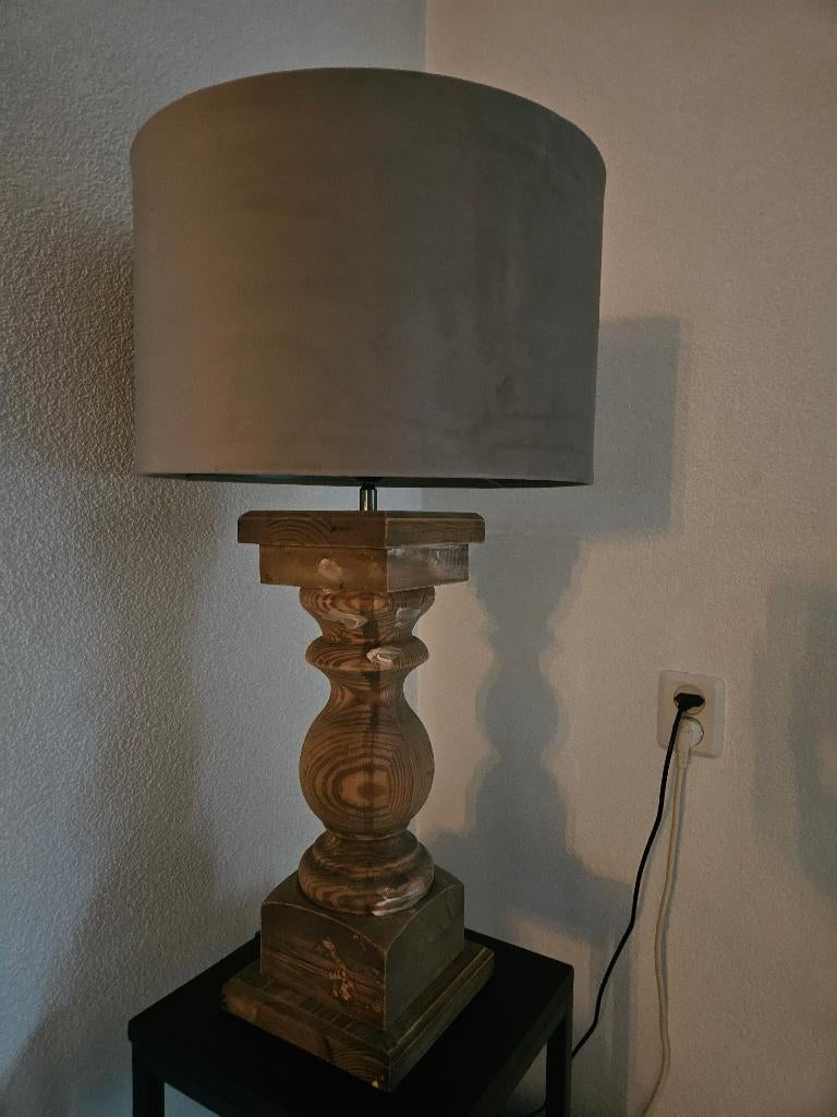 Grote balusterlamp (zonder kap), Huis en Inrichting, Lampen | Tafellampen, Ophalen, Zo goed als nieuw, 50 tot 75 cm