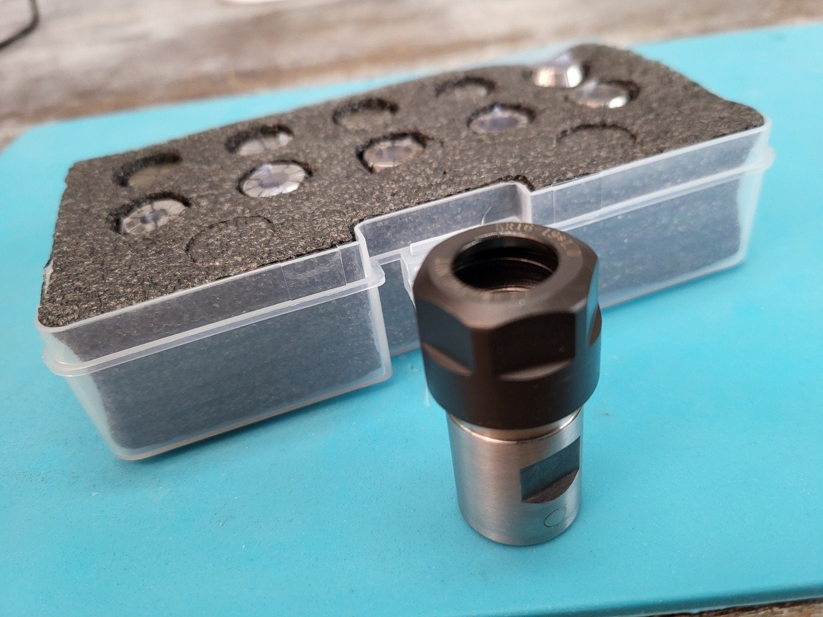 Spangtangset M14 x 1 Emco Unimat 3, 4 en freesspindel 5, Ophalen of Verzenden, Nieuw, Metaaldraaibank