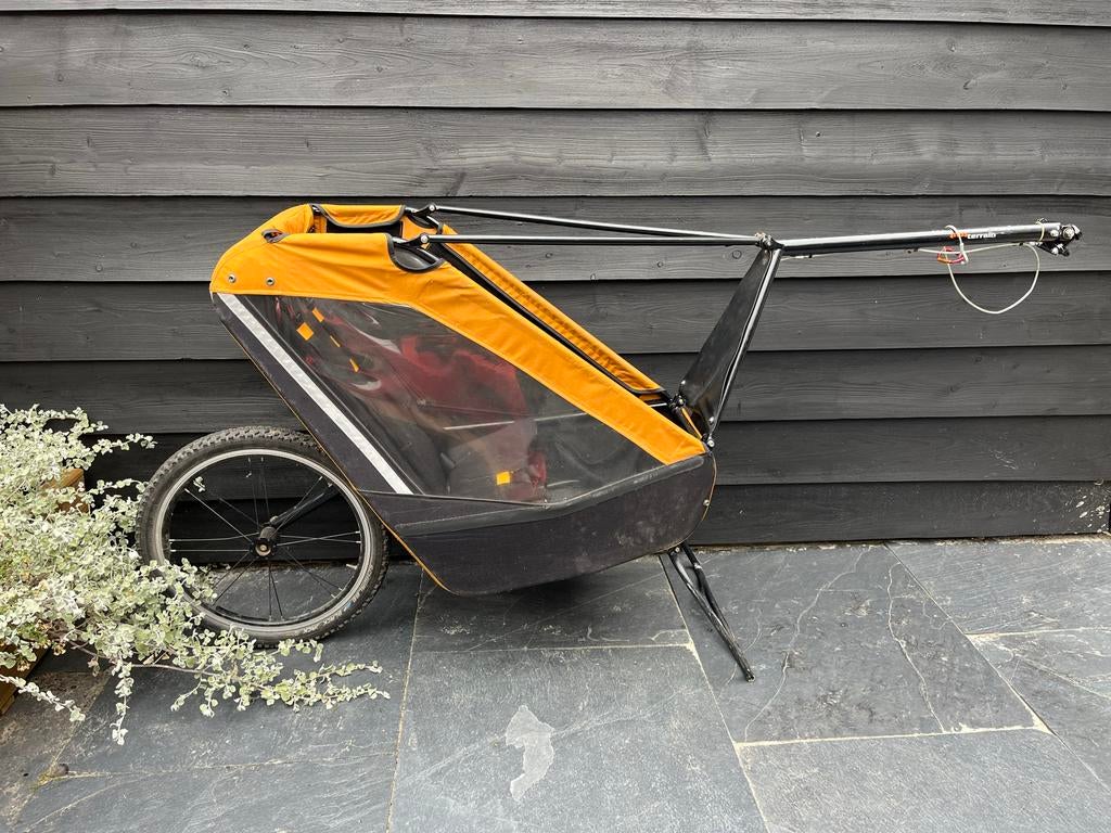 Tout Terrain Single off-road fietskar met demper en babyscha, Fietsen en Brommers, Fietsaccessoires | Aanhangers en Karren, Ophalen