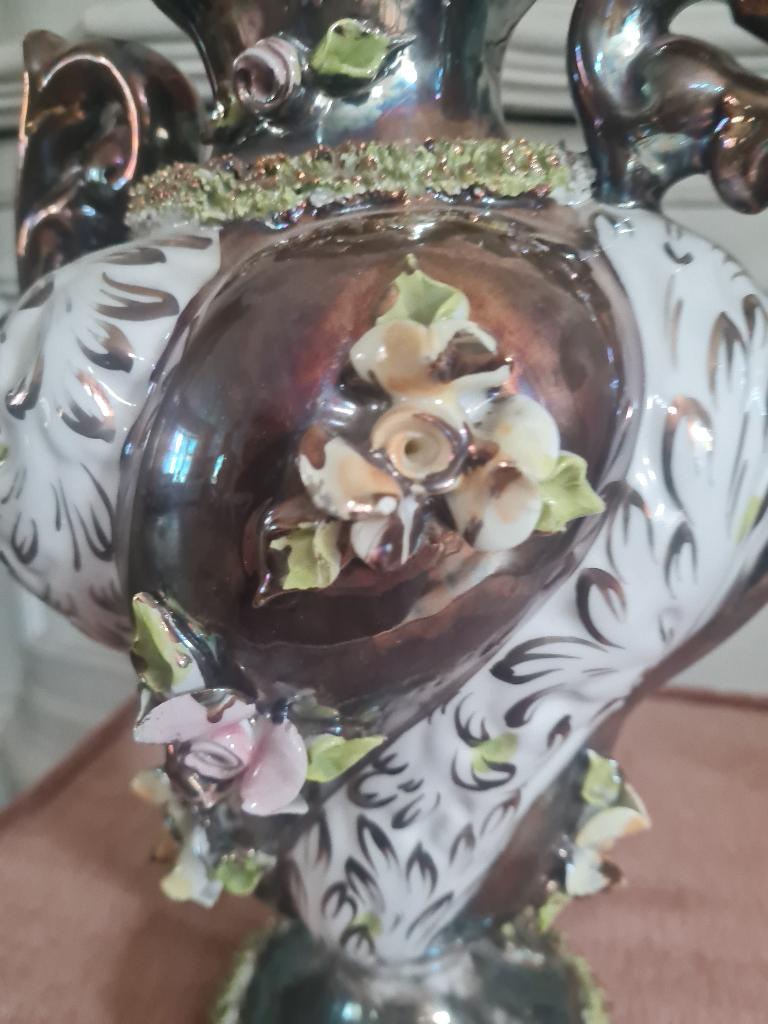 Vintage Italiaanse vaas capodimonte, Ophalen of Verzenden