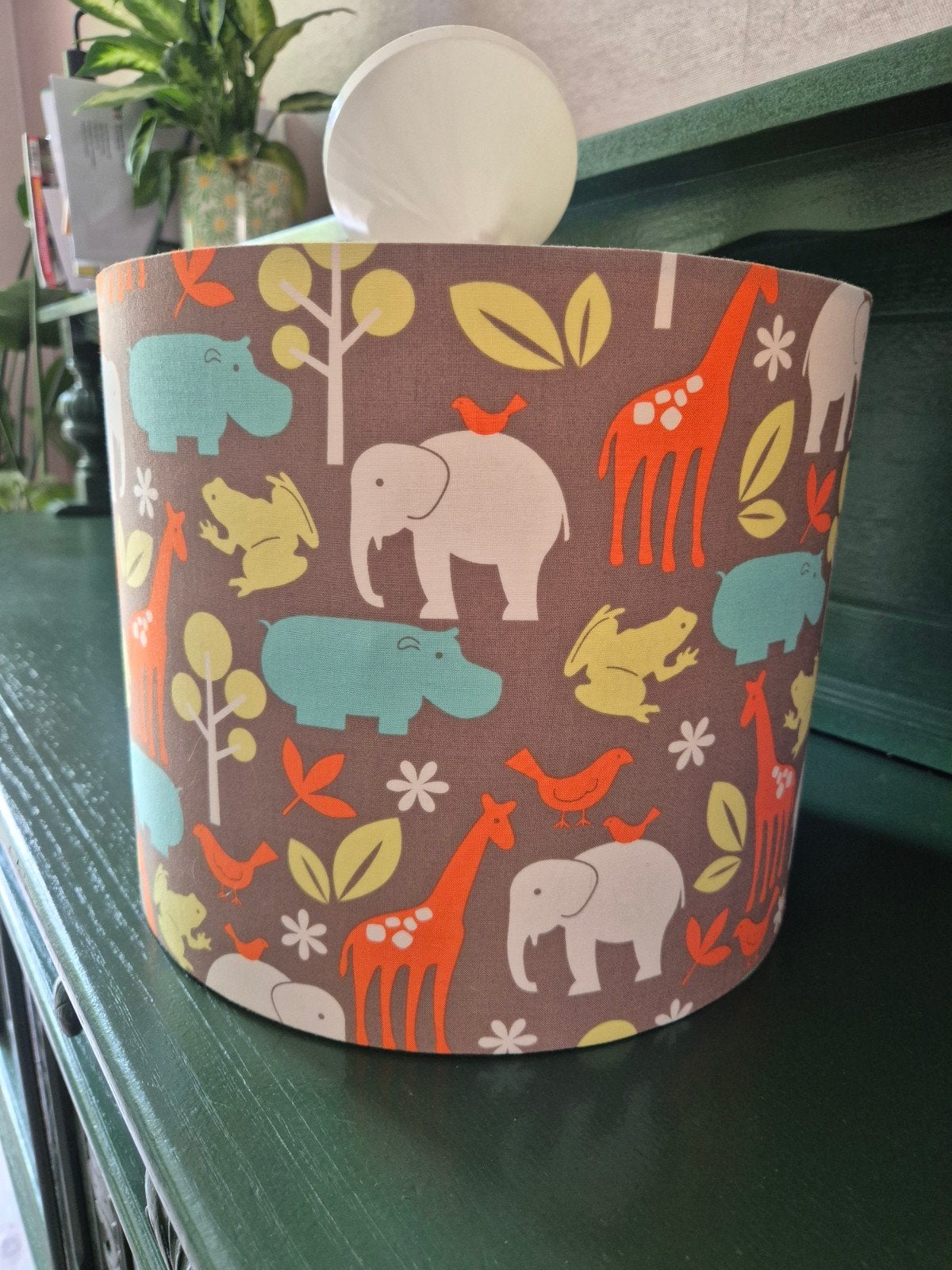 Kinderlamp met jungle dieren print, Kinderen en Baby's, Kinderkamer | Inrichting en Decoratie, Ophalen, Gebruikt, Overige merken