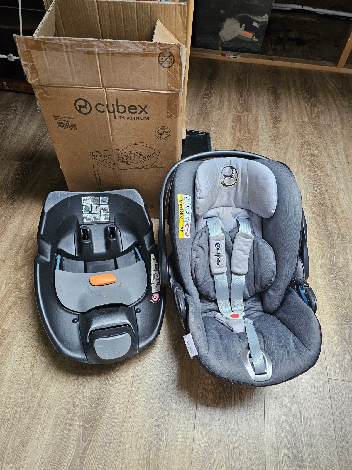 Cybex autostoeltje (baby) met 2x iso fix set, Kinderen en Baby's, Autostoeltjes, Verstelbare rugleuning, Zo goed als nieuw, Isofix