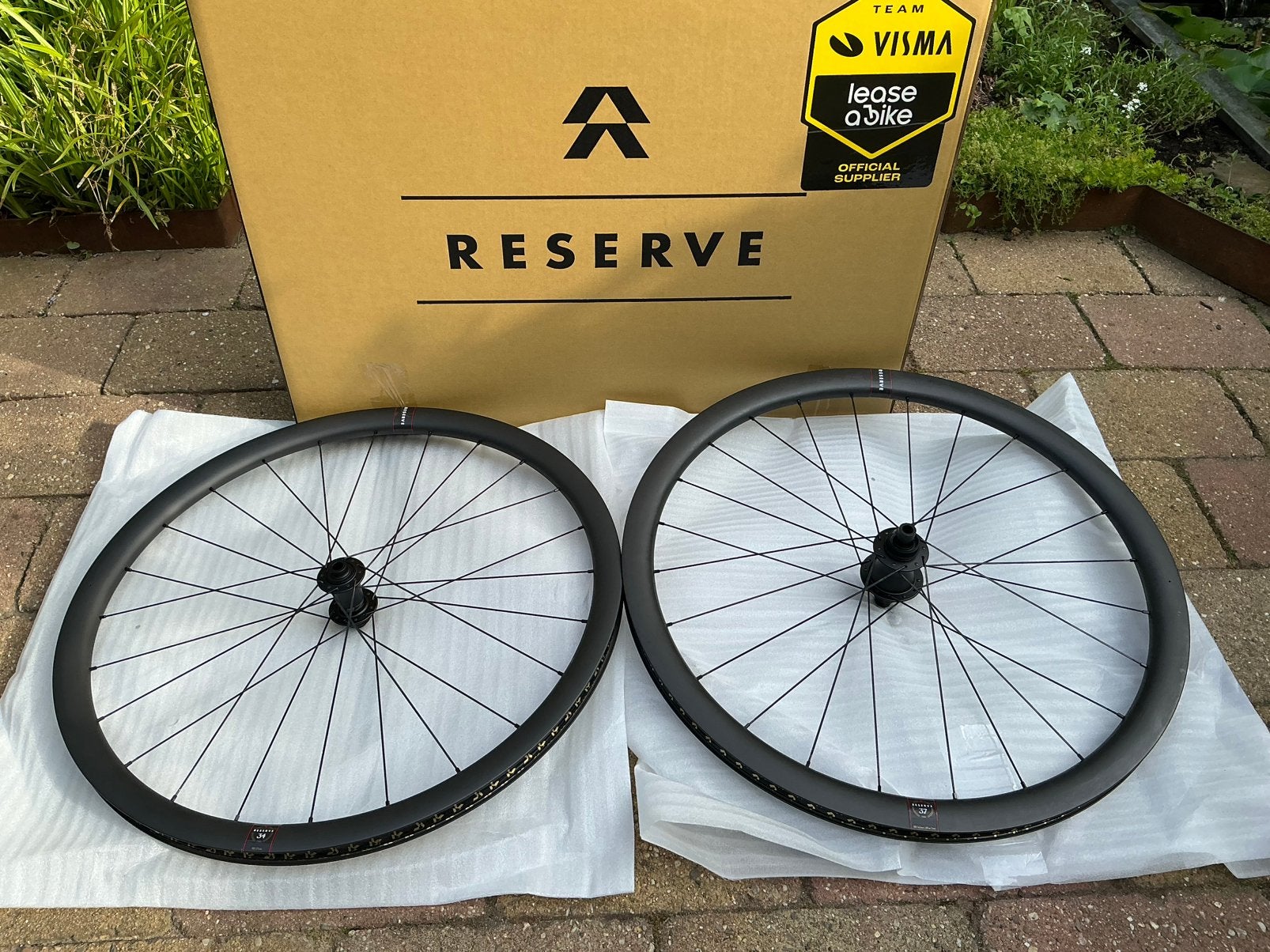 Reserve 34/37 700c carbonwielen, Wiel, Ophalen of Verzenden, Zo goed als nieuw, Racefiets