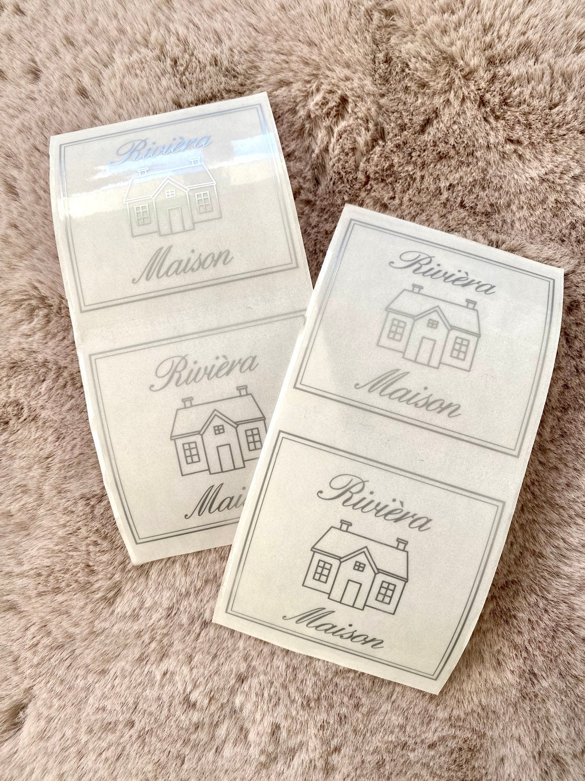 Riviera Maison Stickers - Huisje Design 4 stuks, Ophalen of Verzenden, Nieuw, Meerdere stickers