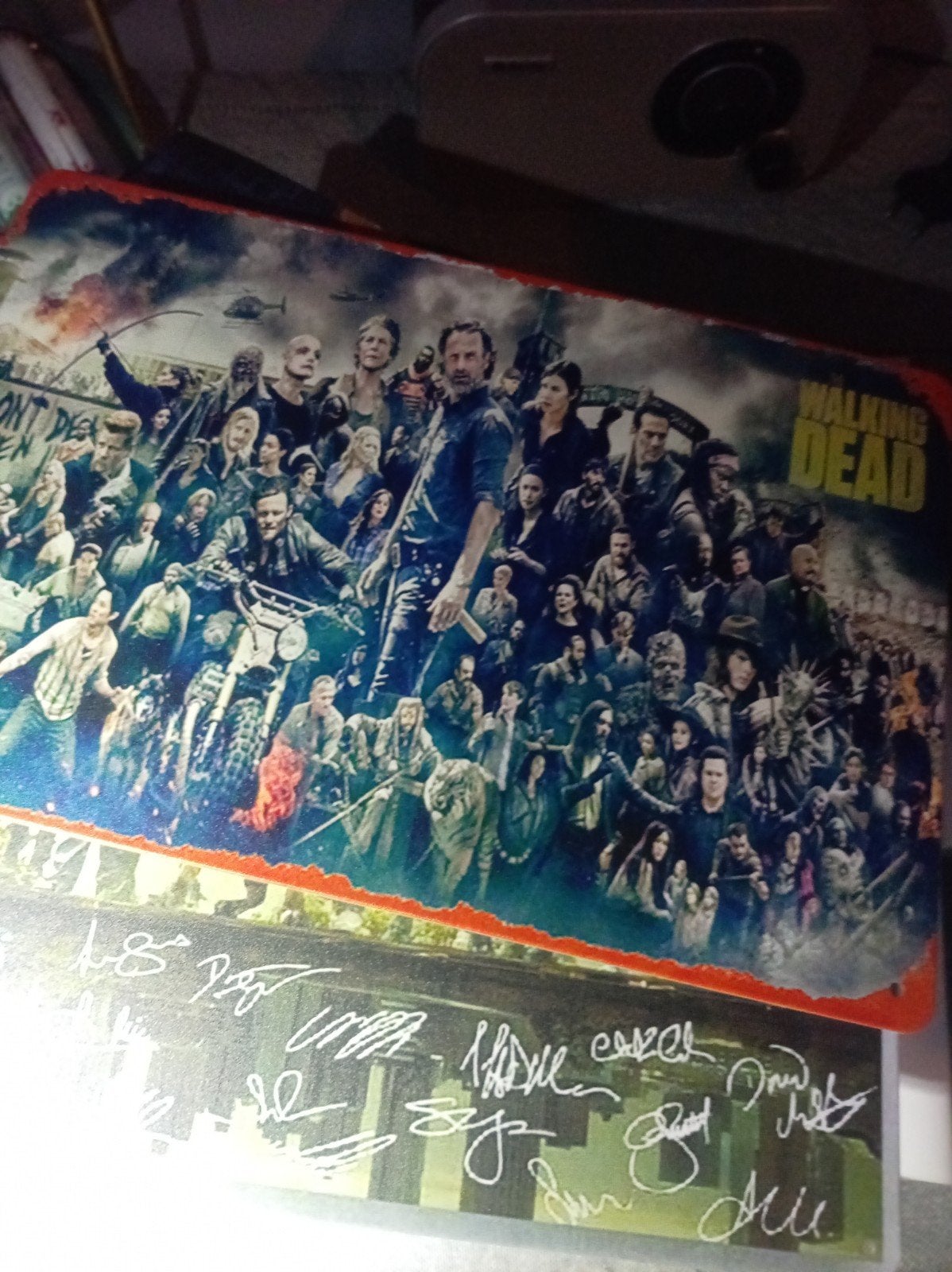 metalen platen Walking Dead, Verzamelen, Ophalen, Zo goed als nieuw