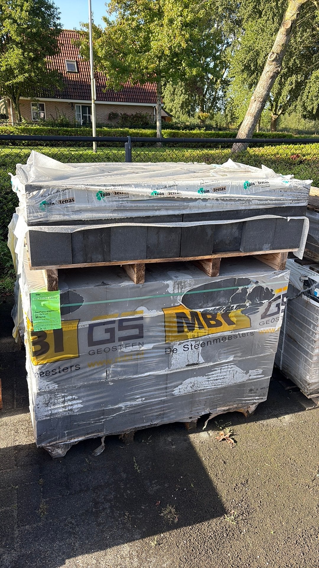 Stapelblokken GeoPlano Milano. 56 stuks, Tuin en Terras, Ophalen, Overige typen, Nieuw, Minder dan 5 m²
