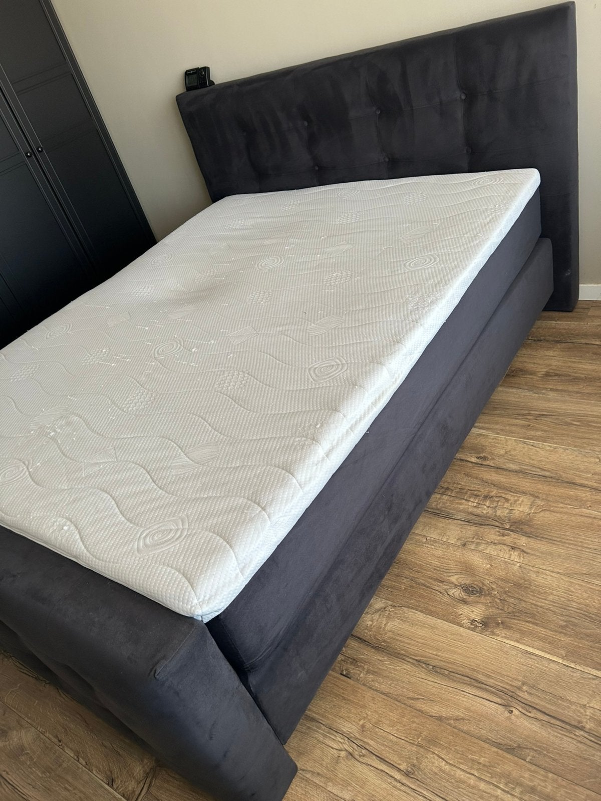 Boxspring 160, Ophalen, Zo goed als nieuw, Tweepersoons, 160 cm
