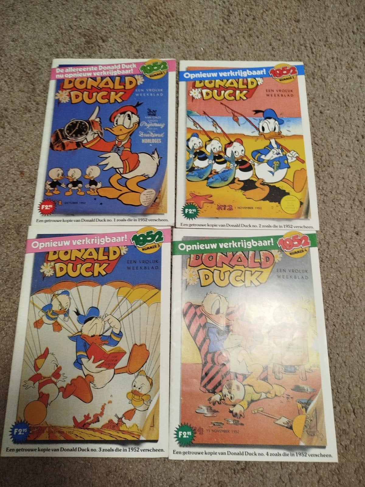 4 speciale Donald Duck uitgaven van de 1e 4 Donald Duck week, Europa, Ophalen of Verzenden, Zo goed als nieuw, Meerdere comics