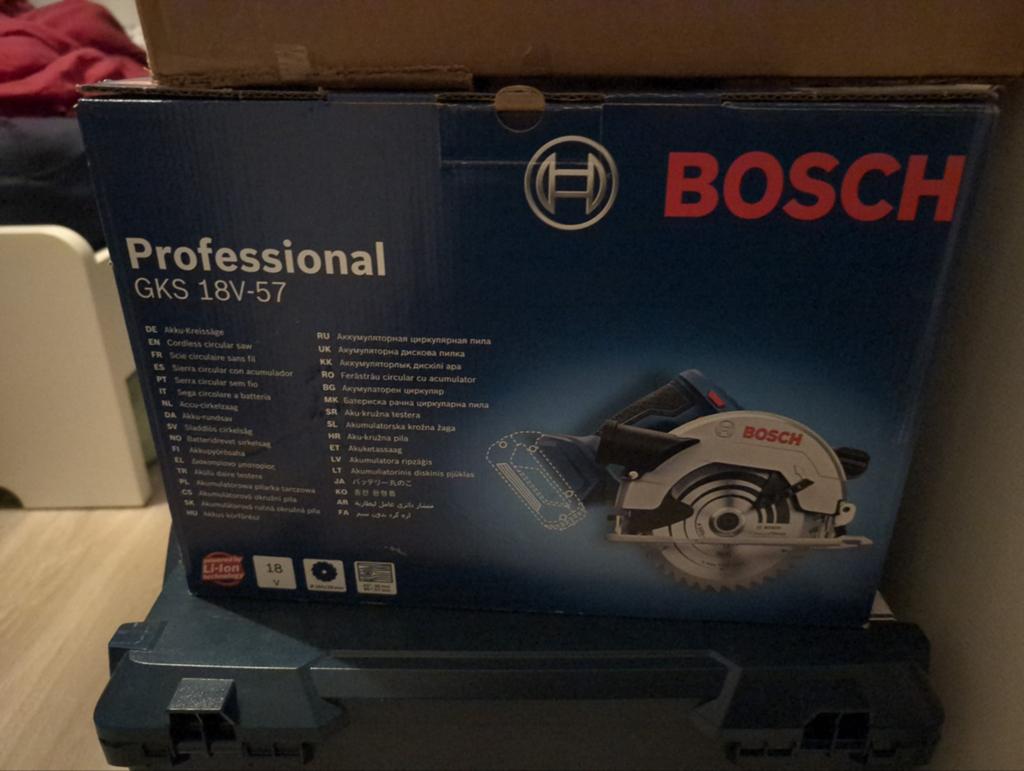 Bosch Professional GKS 18V-57 Accu Cirkelzaag - Zo goed als, Ophalen, Zo goed als nieuw, Cirkelzaag, Bosch